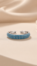 Azure Mosaic Ring