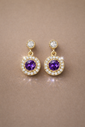 Amethyst Halo Drops
