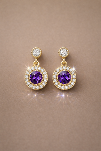Amethyst Halo Drops