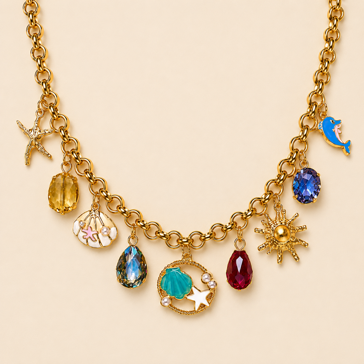 Ocean Muse Charm Necklace