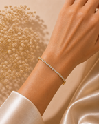 Lustre Chain Tennis Bracelet