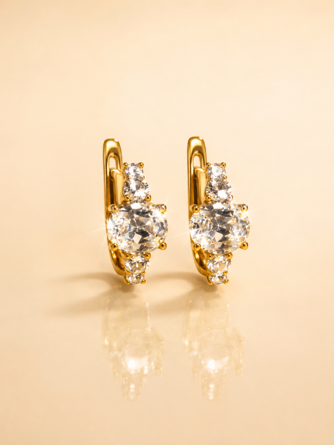 Auralis Crystal Hoops