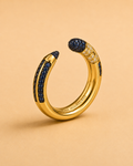 Midnight Scribble Ring