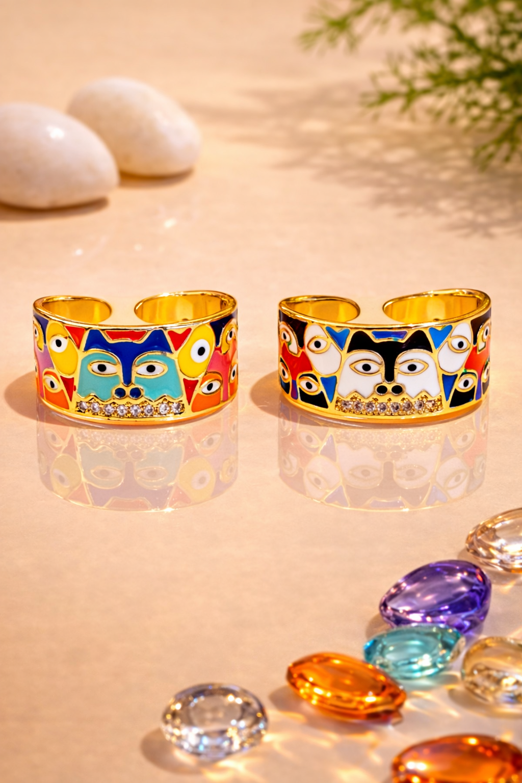 Myra Enamel Muse Rings