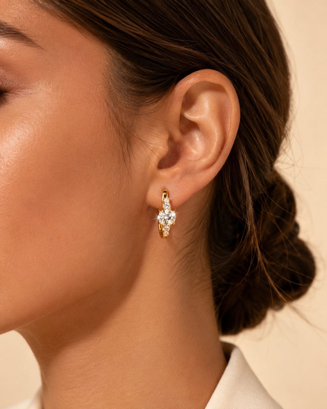 Auralis Crystal Hoops