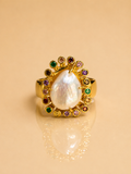Pearlora Halo Ring