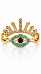 Celeste Crown Nazar Ring