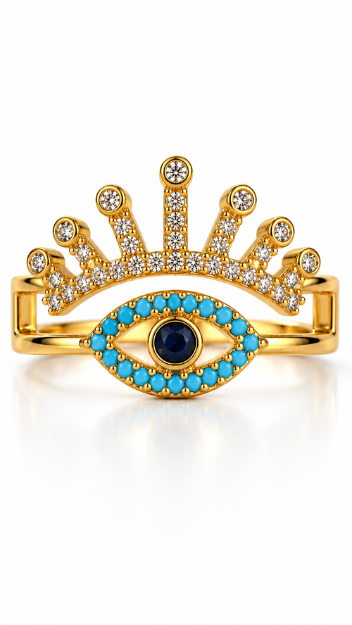 Celeste Crown Nazar Ring