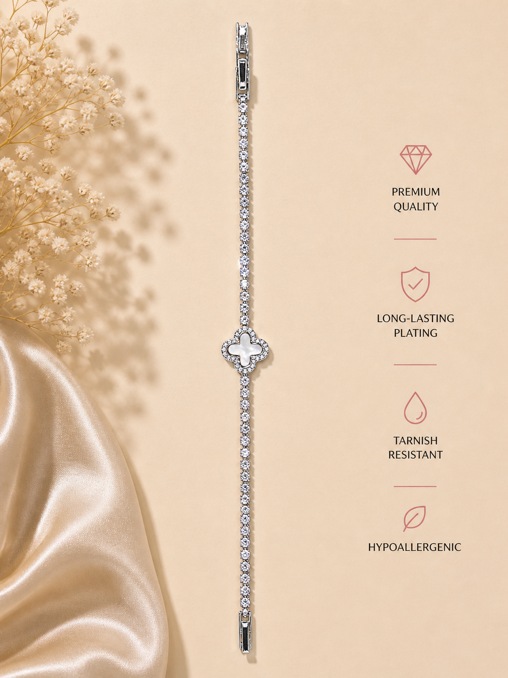 Silvara Clover Bracelet