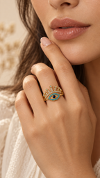 Celeste Crown Nazar Ring