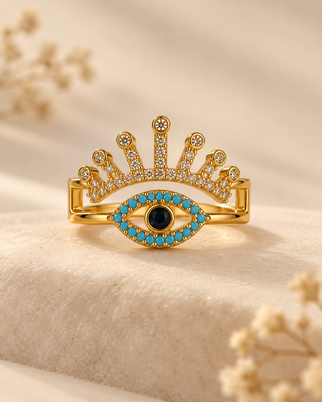 Celeste Crown Nazar Ring