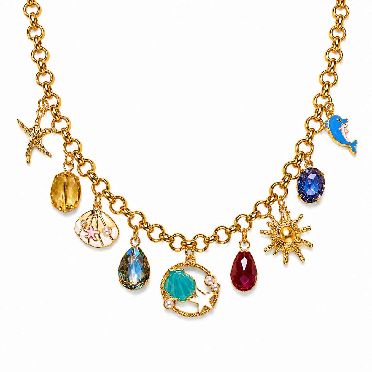Ocean Muse Charm Necklace