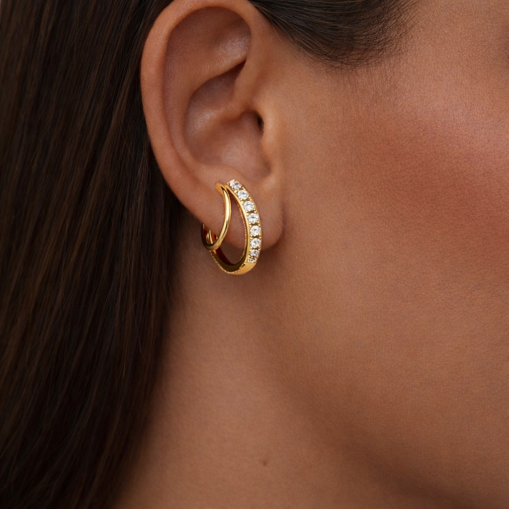 Luneira Double Hoops