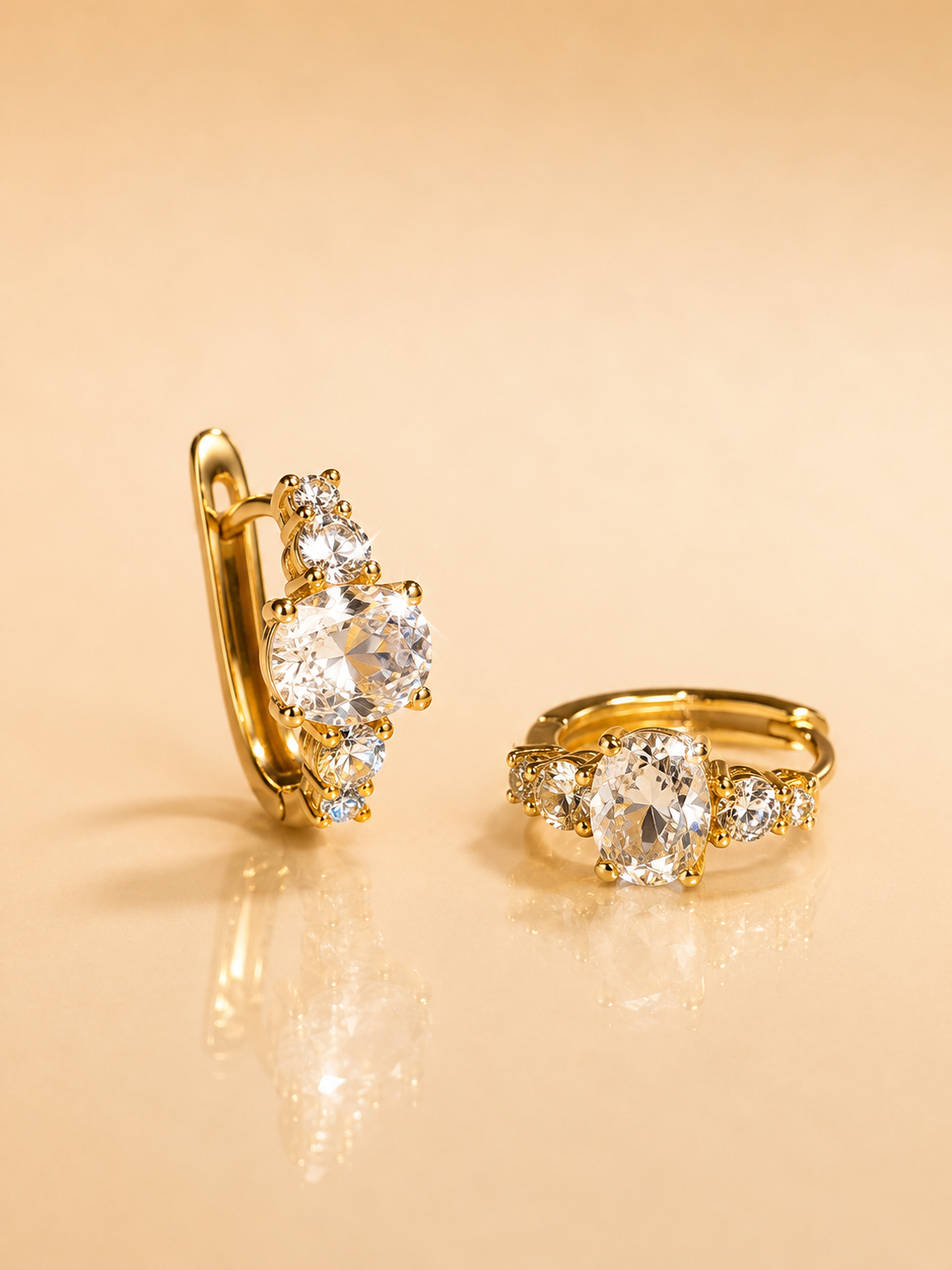 Auralis Crystal Hoops