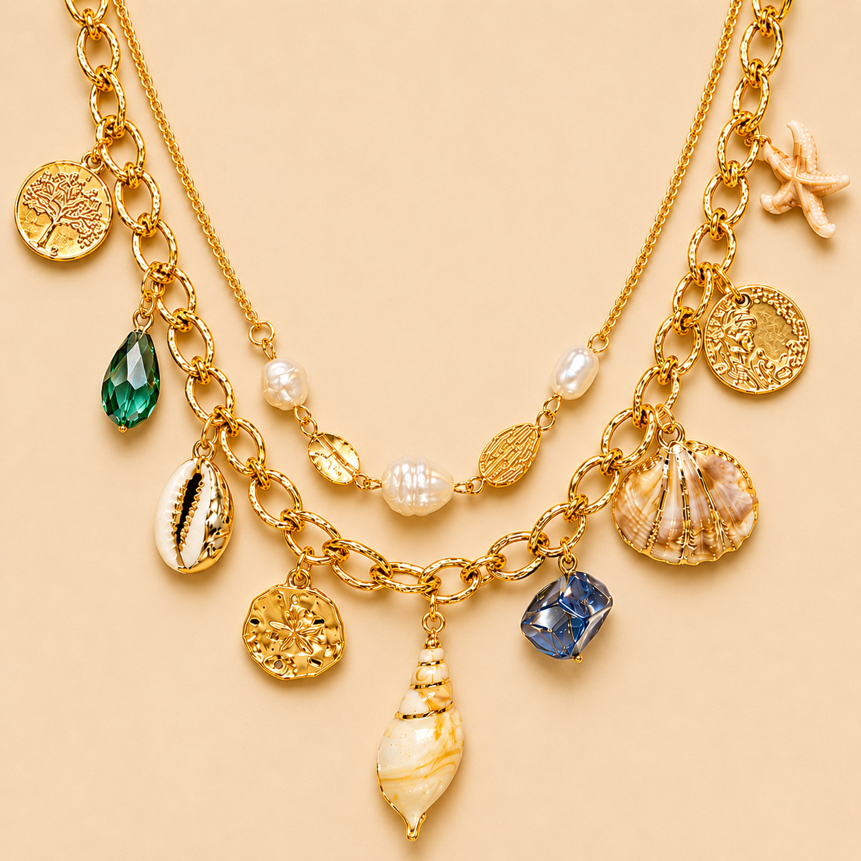 Golden Coast Layered Necklace