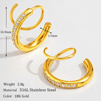 Luneira Double Hoops