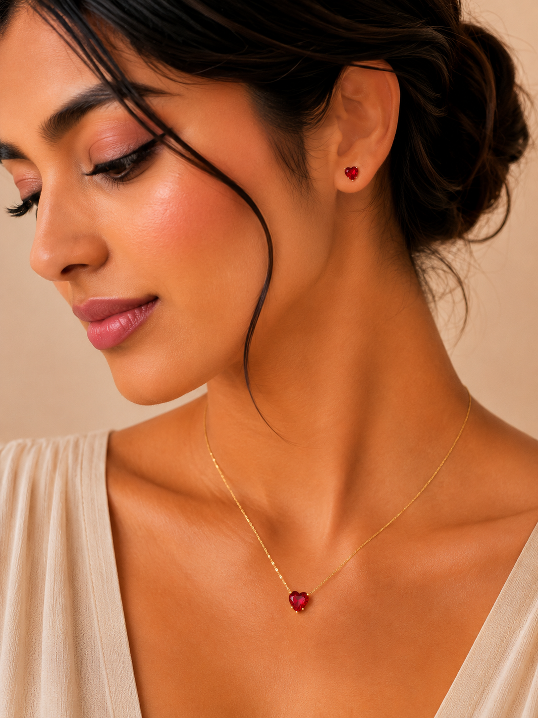 Rougevie Heart Necklace