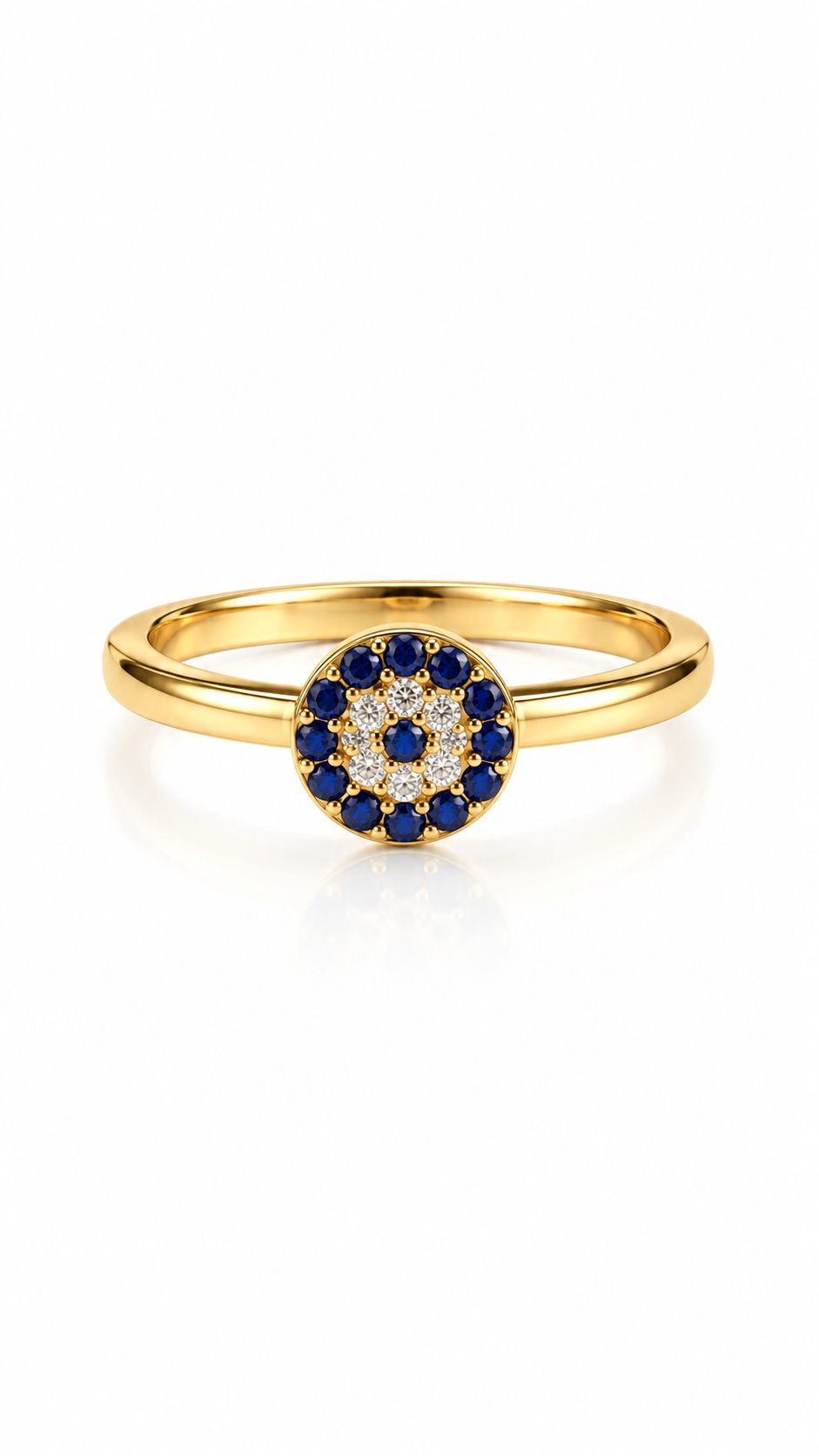 Sapphire Halo Ring