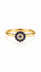 Sapphire Halo Ring